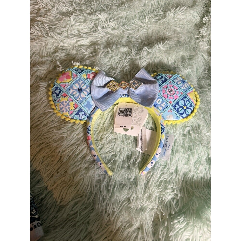 2026 Disney Cruise Line ADVENTURE Ear Headband Patchwork Minnie Singapore